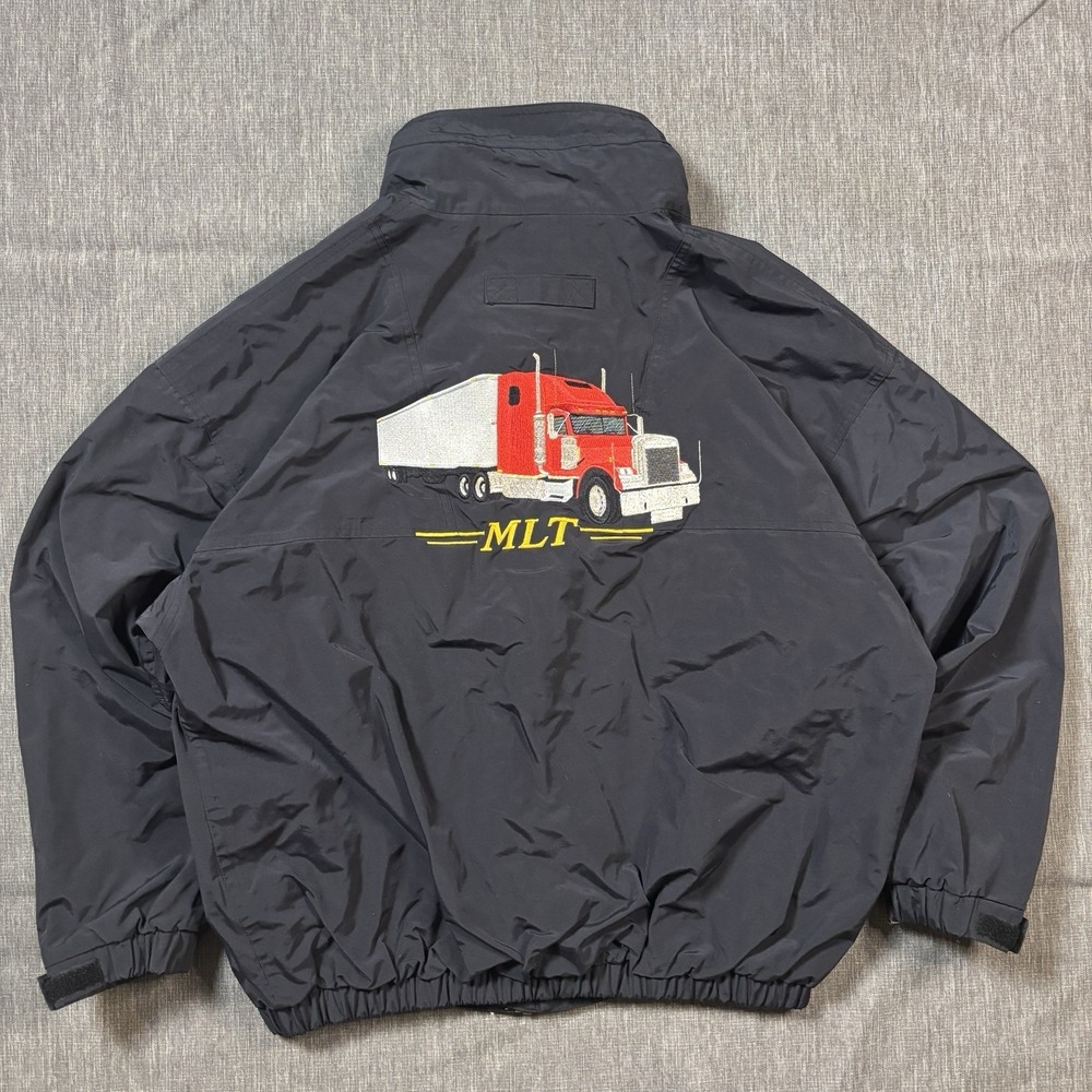 Black Vintage Trimark Trucker Jacket - XL